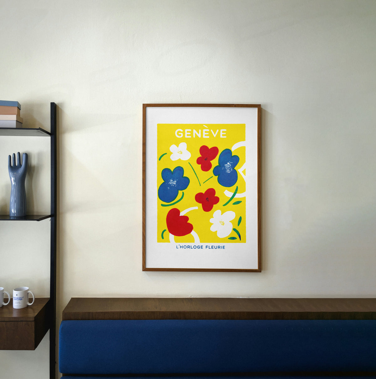Affiche Horloge Fleurie Genève